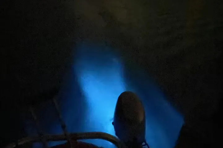 cruising in bioluminescent bay